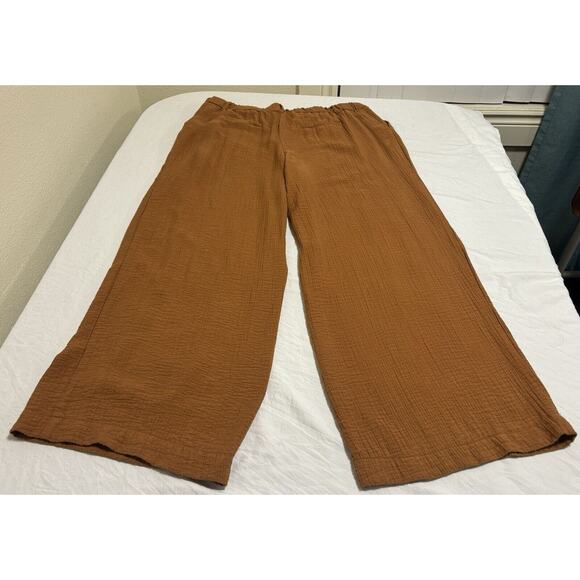 A New Day Women's Pants Pleated Crepe High Rise Wide Leg Trouser Size 16 Career - Picture 2 of 12